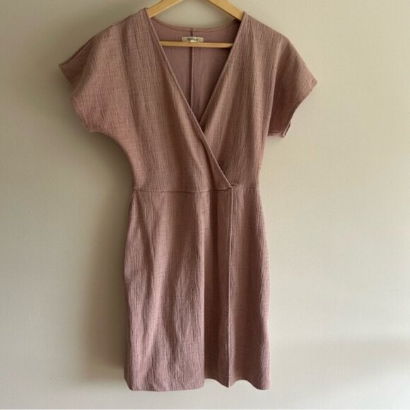 Madewell Cross-Front Flutter-Sleeve Mini Dress - Picture 7 of 8